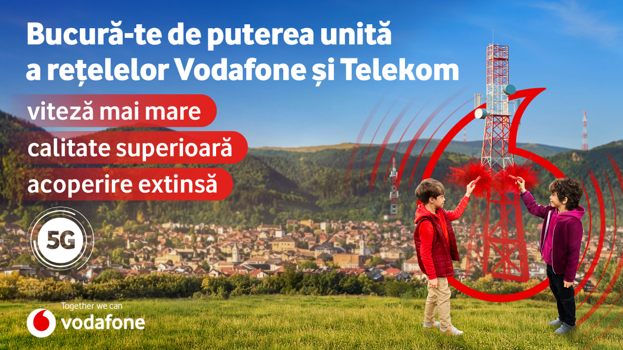 „Pentru un viitor mai bun. Împreună”: campania care unește rețelele Vodafone și Telekom