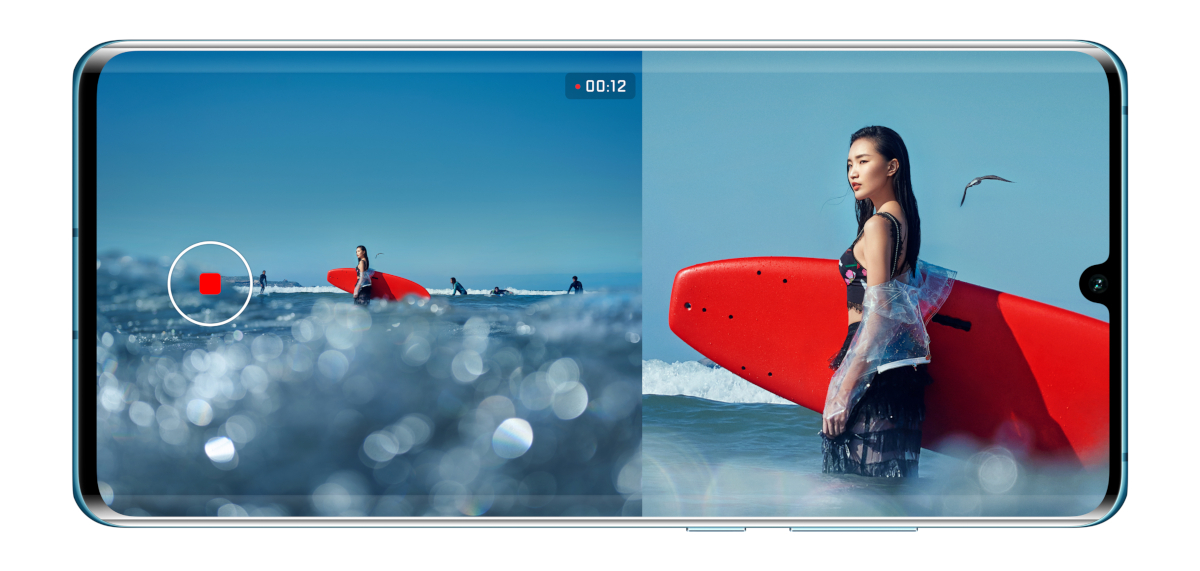 Huawei P30 și P30 Pro permit înregistrări video cu ecran divizat
