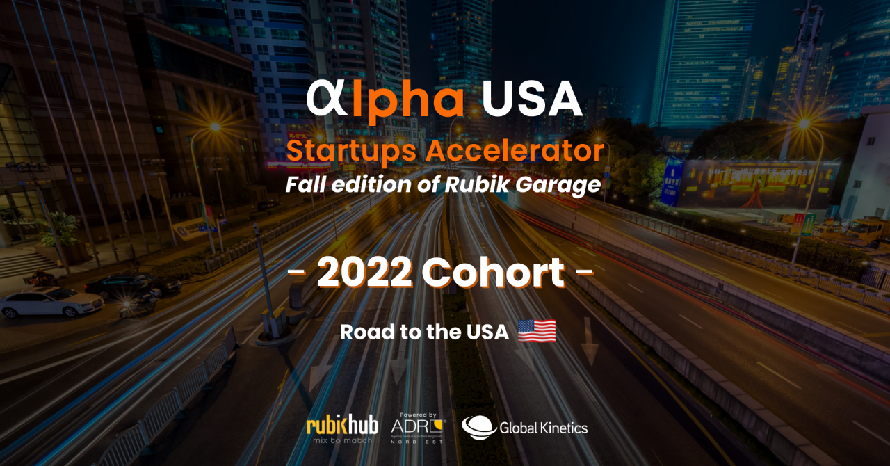 Rubik Hub: Alpha USA Startups Accelerator, startup-urile cu destinația America