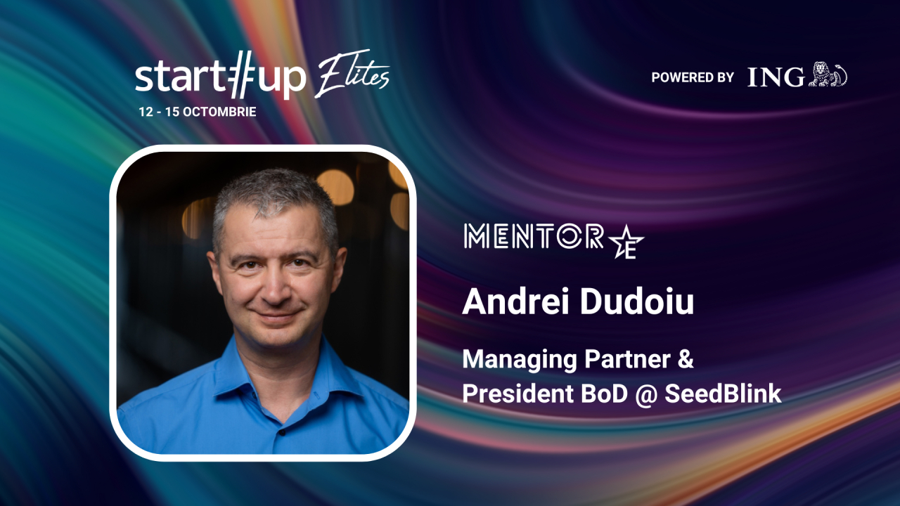 Story time cu Andrei Dudoiu la Startup Elites 2023: despre investiții&finanțări