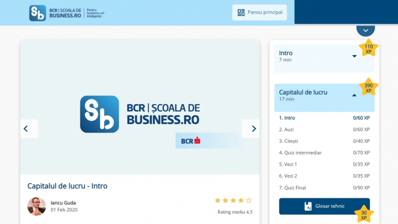 BCR Școala de Business - lansarea programului de educație antreprenorială