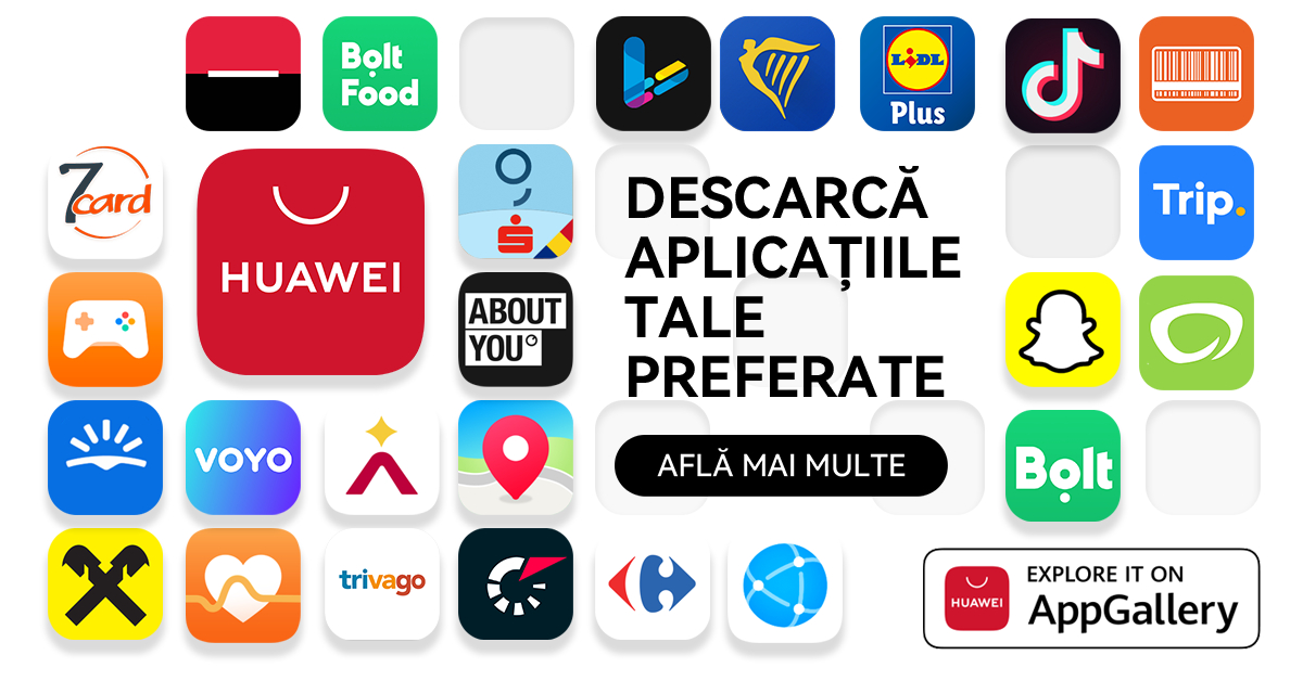 Cum poți să profiți de funcțiile ecosistemului de aplicații AppGallery pe Huawei