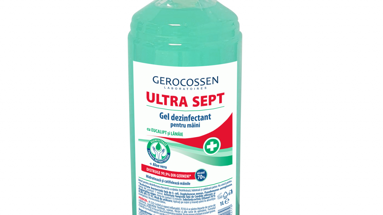 Dezinfectant produs în România. Gerocossen lansează gamă de biocide