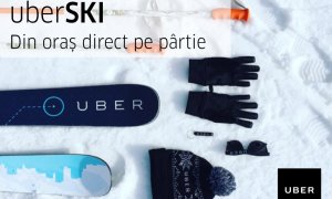 Uber lansează servicii pentru schiori la Brașov. Tarif fix către Poiana Brașov