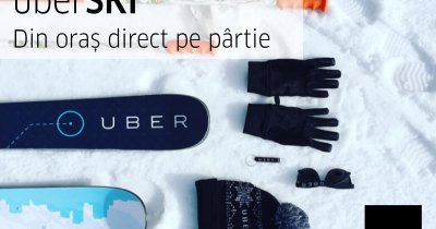 Uber lansează servicii pentru schiori la Brașov. Tarif fix către Poiana Brașov