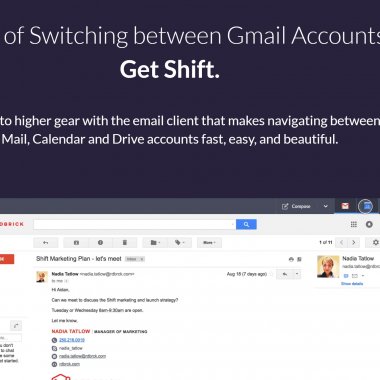 Aplicație de mail pentru Windows 10 - Shift conectează conturile tale de Gmail în afara browser-ului