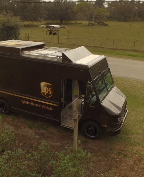 UPS testează livrarea rezidențială cu drone