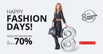 Ziua Fashion Days: reduceri de 70% la haine