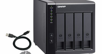 Această extensie RAID de la QNAP se leagă la server sau la PC cu USB-C