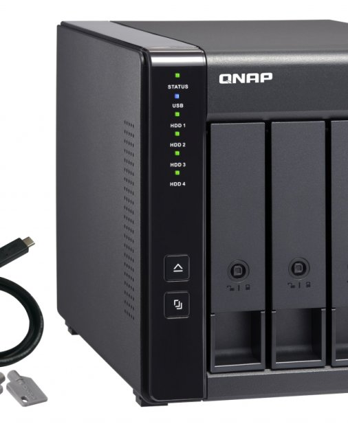 Această extensie RAID de la QNAP se leagă la server sau la PC cu USB-C