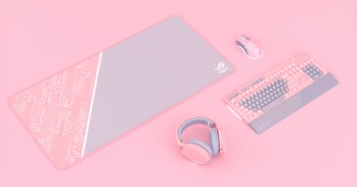 Asus ROG lansează o linie de accesorii roz pentru gaming