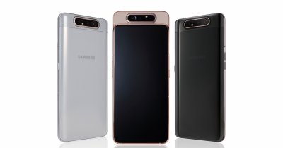 Samsung Galaxy A80 - telefonul cu o cameră cu motoraș și fără breton