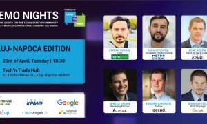 Demo Nights Cluj-Napoca. 30% din startup-uri ajung să ia investiție