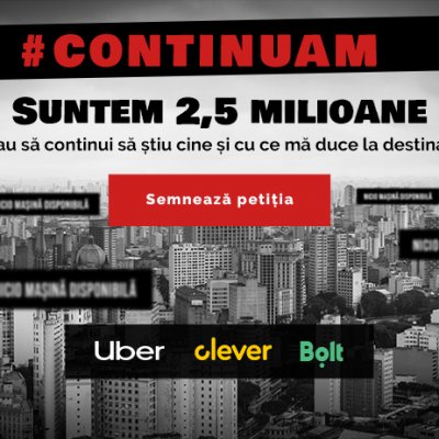 Coaliție Uber, Bolt & Clever Taxi după ce au rămas fără 25% din șoferi