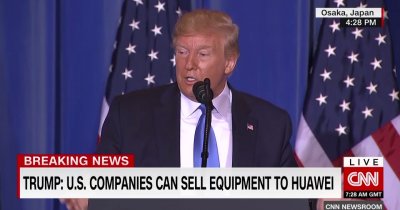 Donald Trump: Firmele americane pot vinde iar către Huawei
