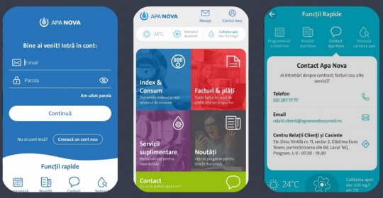 Apa Nova și A Lansat Aplicație Mobilă și O Platformă Online Nouă