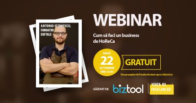 BizTool.ro, webinar gratuit: învață să construiești un business HoReCA