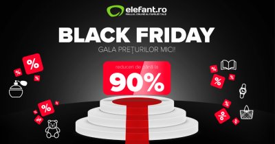 Black Friday 2019 la elefant.ro: reduceri de până la 90%