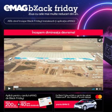 eMAG - Site-ul a fost deschis la ora 7.26 de Black Friday 2019