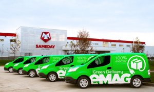 eMAG lansează un serviciu de livrări cu mașini electrice