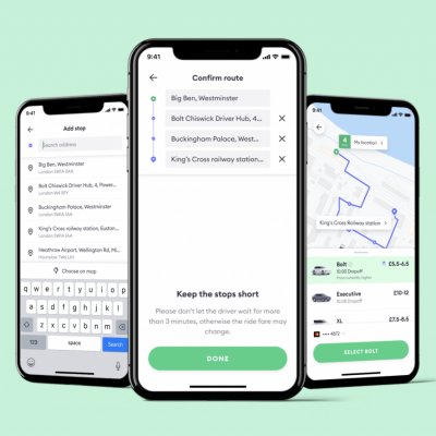 Bolt te duce la muncă cu alți colegi: opțiunea destinații multiple