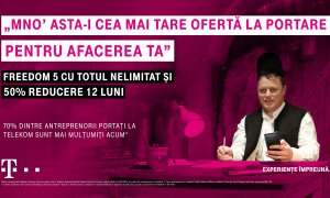Telekom Romania anunță ofertele pentru antreprenori și telefoane în rate
