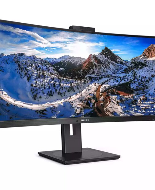 Acest monitor ultra-wide pentru birou de la Philips vine cu cameră web integrată