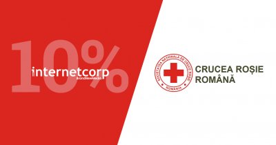 InternetCorp donează 10% din campaniile de comunicare către Crucea Roșie Română