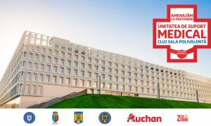 Auchan transformă Sala Polivalentă din Cluj în centru de suport Covid-19