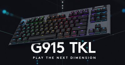 Logitech G lansează tastatura mecanică de gaming wireless G915 TKL