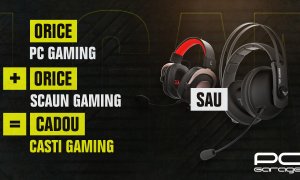 Căști de gaming cadou la achiziții de pe PC Garage