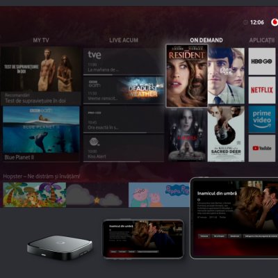 Vodafone lansează Vodafone TV, o platformă pentru TV live și video on demand