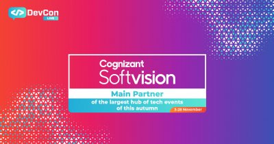 Cognizant Softvision - Main Partner la DevCon Live 2020