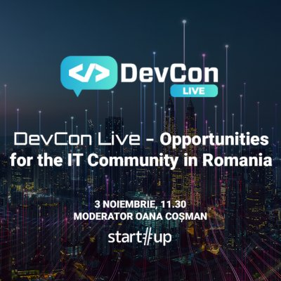 LIVE VIDEO Tendințe și viitorul IT-ului în România la DevCon Live