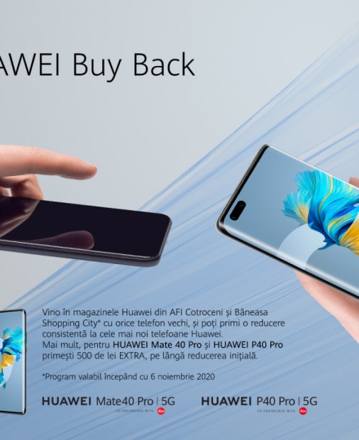 Program de Buy Back Huawei: Vii cu telefonul vechi si ai reducere la unul nou