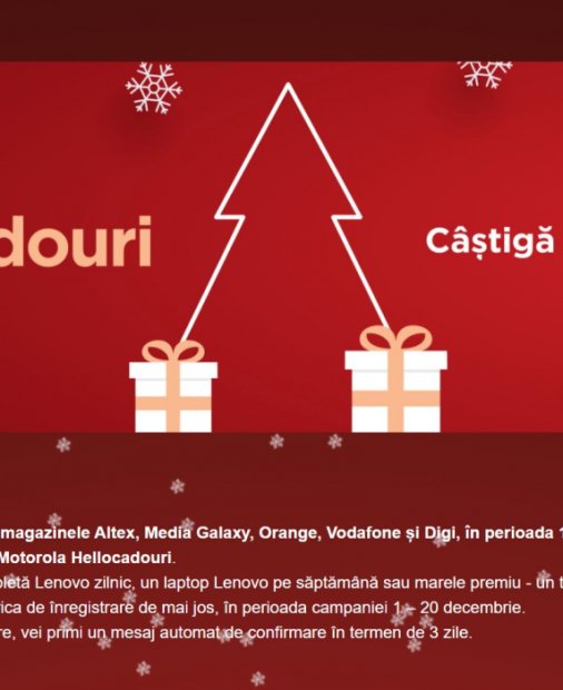 Campanie Motorola: orice telefon cumpărat îți poate aduce premii în gadgeturi