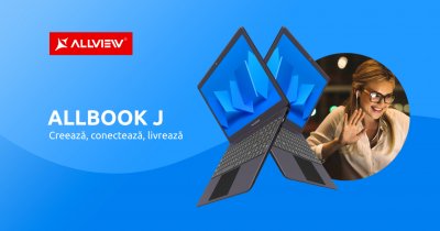 Allbook J, cel mai nou model de laptop din portofoliul Allview