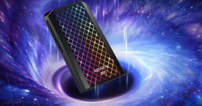 ADATA anunță modelul de SSD SE900G cu luminițe colorate pe exterior