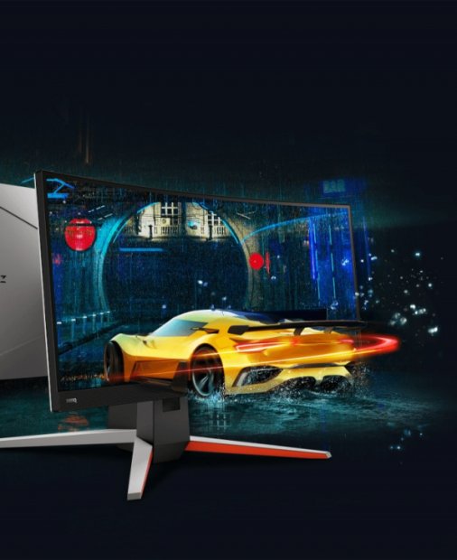 BenQ MOBIUZ EX3415R e un monitor de gaming curbat pentru jocuri de SimRacing