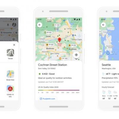 Google Maps îți spune care e calitatea aerului în orașele în care mergi