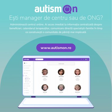 AutismON, platforma digitală pentru accesul copiilor cu autism la terapie