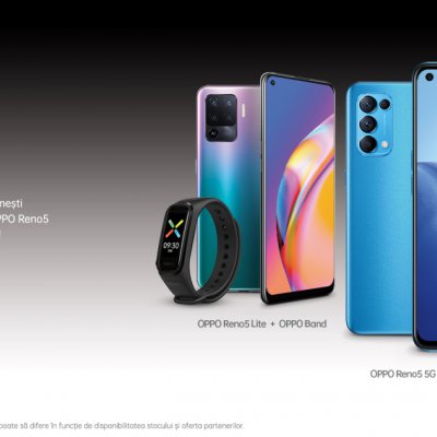 Smartphone-urile din seria OPPO Reno5 intră la vânzare în magazinele din România