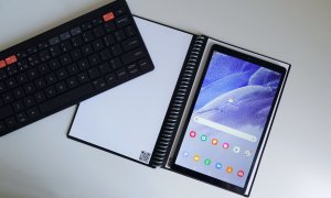 REVIEW Samsung Galaxy Tab A7 Lite + Smart Keyboard Trio 500