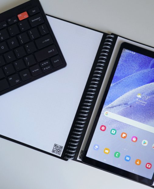 REVIEW Samsung Galaxy Tab A7 Lite + Smart Keyboard Trio 500