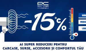 Campanie de reduceri la carcase, surse și ventilatoare PC la PCGarage