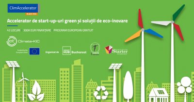 ClimAccelerator, program pentru startup-uri green cu soluții de eco-inovare