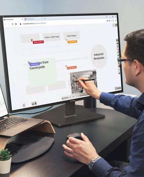 Ecranul interactiv ViewSonic pentru spațiile de lucru hibride