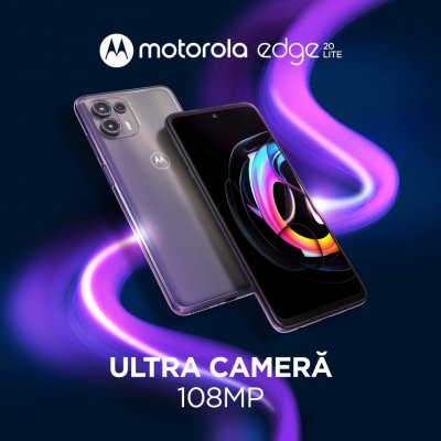 motorola edge 20 lite, disponibil la precomandă. Cadou, o pereche de căști