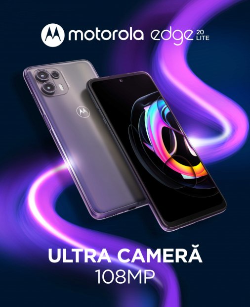 motorola edge 20 lite, disponibil la precomandă. Cadou, o pereche de căști