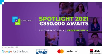 350.000 de euro premiu la Spotlight 2021 pentru cel mai bun startup
